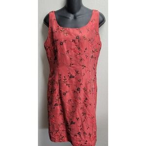 Vtg Silk Club Collection Embroidered Beaded Silk Dress